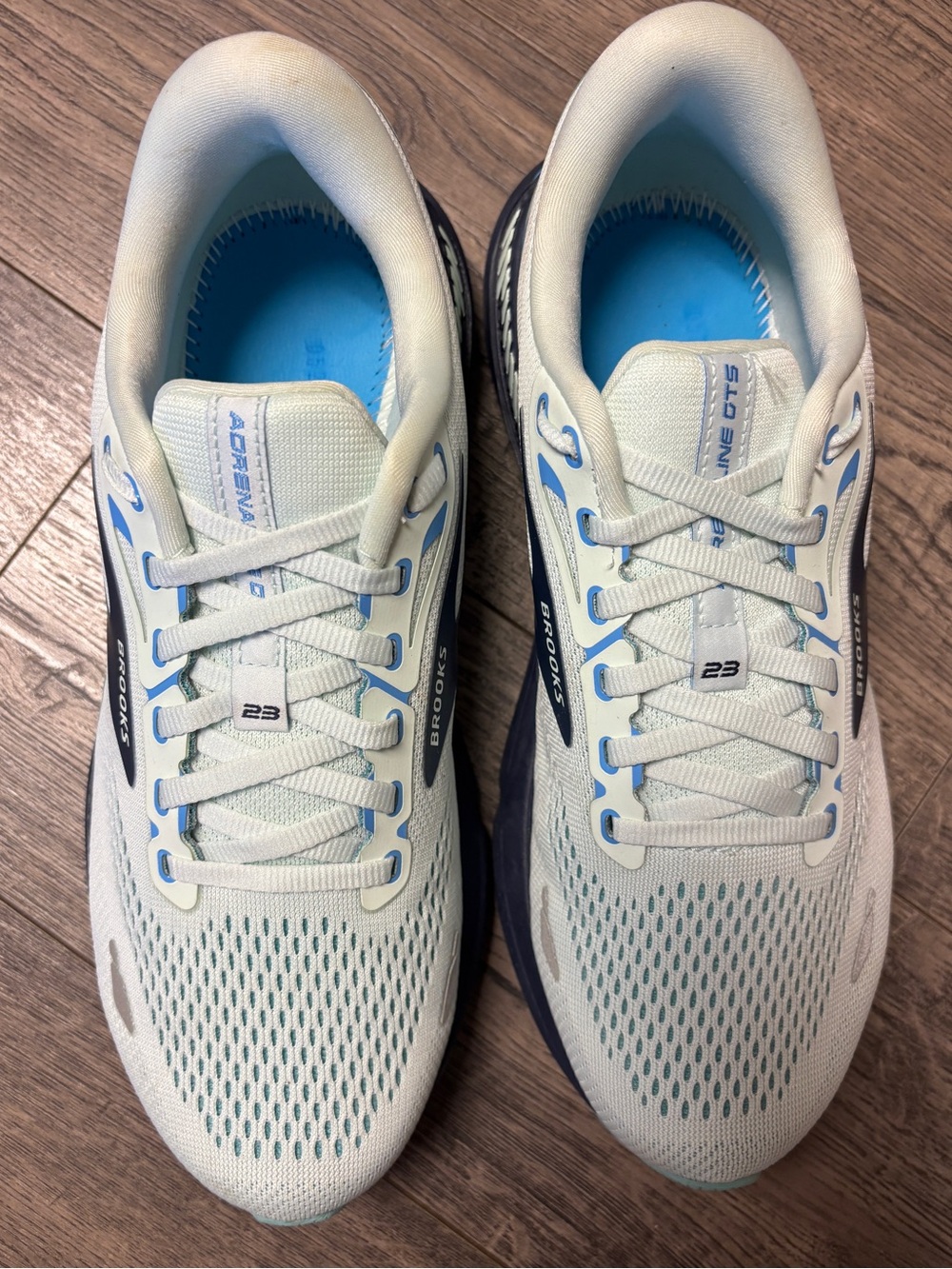 Brooks Adrenaline GTS 23 Wide Women’s Road Running Shoes 10 Wide NO INSOLES Blue - Picture 4 of 11